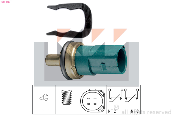 Senzor,temperatura lichid de racire 530 258 KW